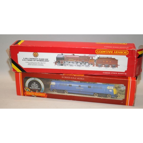 63 - Hornby OO gauge Class 52 Diesel Locomotive 'Western Harrier' ref:R778 c/w LMS Patriot Class 5XP 'Duk... 