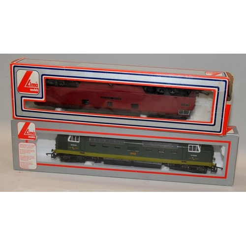 71 - Lima OO gauge Class 55 Locomotive 'Meld' D9003 c/w Warship Class 42 BR Maroon 'Western Gladiator'. W... 