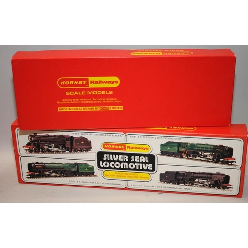 109 - Hornby OO gauge BR Locomotive Black Five Class ref:R859 c/w LMS Class 2P Fowler Locomotive ref:R450.... 