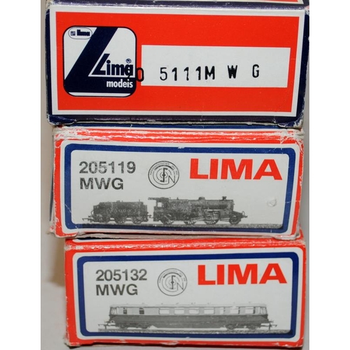 98 - Lima OO gauge GWR Green Tank ref:205111MWG, LMS Maroon Locomotive and Tender ref:205119MWG and GWR c... 