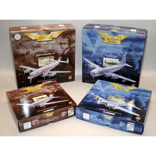 117 - Aviation Archive 1:144 scale die-cast aircraft from the Frontline and Military series of models. 4 i... 