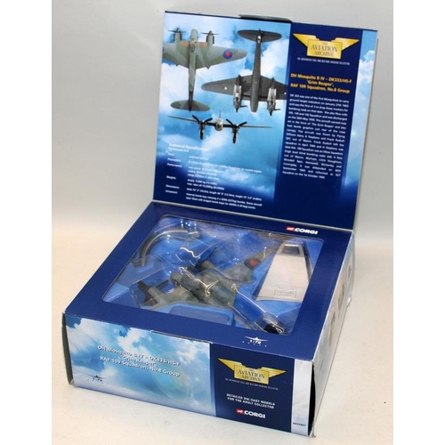 120 - Aviation Archive Die-Cast Model Aircraft: 1:72 scale DH Mosquito B IV :144 scaleAvro Lancaster Dambu... 