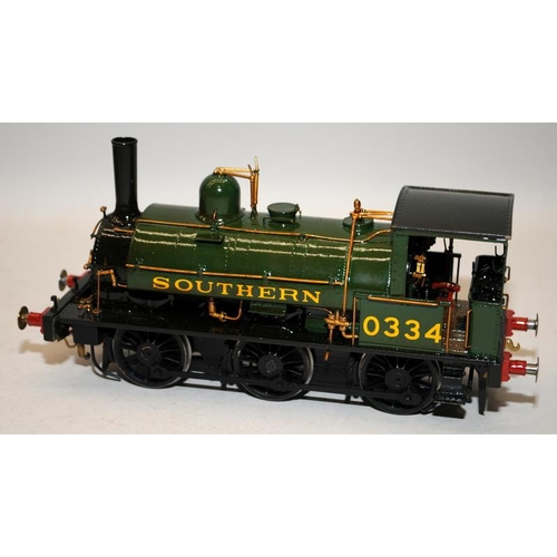 38 - Vintage Eric Underhill O Gauge Built Kit 0-6-0 Tank Engine Southern Railways Green Livery No.0334. W... 