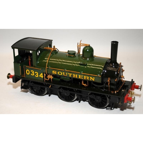 38 - Vintage Eric Underhill O Gauge Built Kit 0-6-0 Tank Engine Southern Railways Green Livery No.0334. W... 