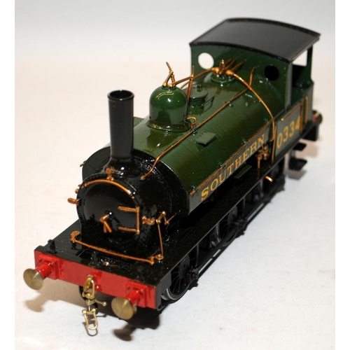 38 - Vintage Eric Underhill O Gauge Built Kit 0-6-0 Tank Engine Southern Railways Green Livery No.0334. W... 