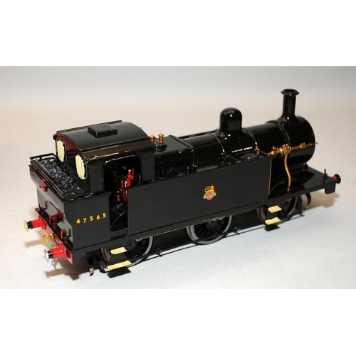 39 - Vintage Eric Underhill O gauge Built Kit 0-6-0 Tank Engine, BR Black 47565, with motor. In original ... 