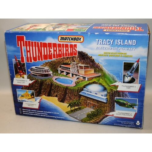 197 - Matchbox Thunderbirds Tracey Island Electronic Playset ref:TB710. Boxed