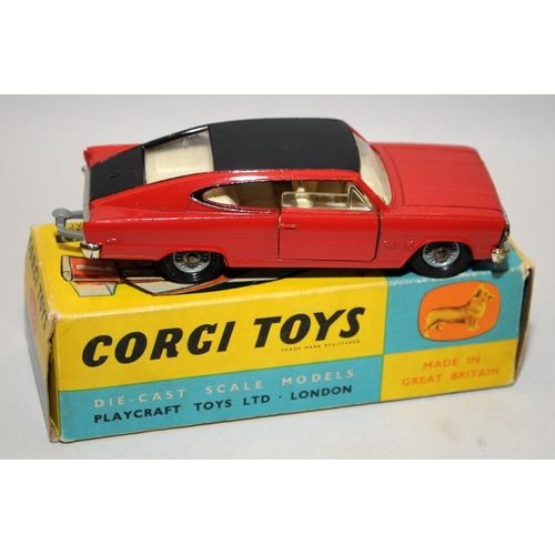 222 - Vintage Corgi Marlin by Rambler Sports Fastback die-cast model car No.263 in v. good box