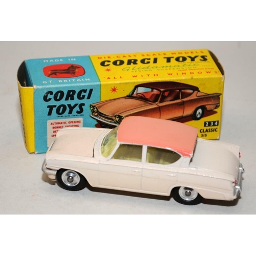 225 - Corgi Toys Ford Consul Classic die-cast model car No.234 in v. good box