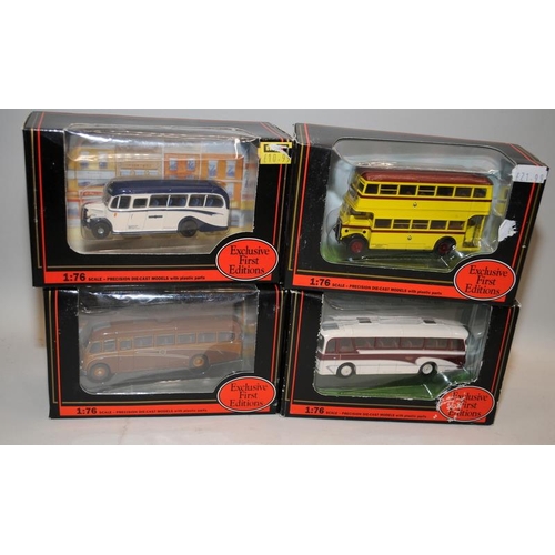 206 - A collection of die-cast buses and coaches including local interest Bournemouth. Gilbow EFE and Oxfo... 