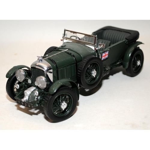 231 - Franklin Mint 1:24 scale 1929 Bentley Supercharged Racer. Boxed with papers