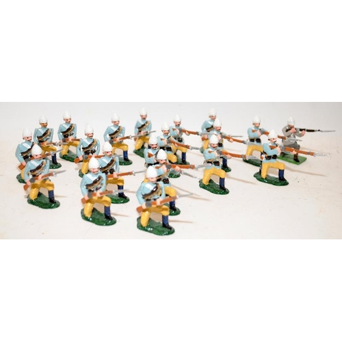 129 - Good Soldiers Figures:- British Camel Corps Kneeling Infantry. 1880's Sudan. 20 figures in lot, unbo... 