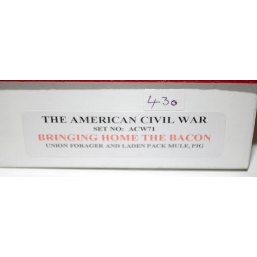 136 - Trophy Miniatures American Civil War series Bringing Home the Bacon ref:ACW71. Boxed