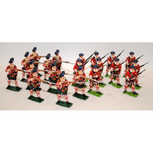 140 - Good Soldiers Figures:- British Highlanders Canada 1756 French/Indian Wars. 20 figures, unboxed