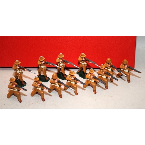 142 - Good Soldiers die-cast figures: British Infantry in khaki uniform. Boer War 1900. Boxed