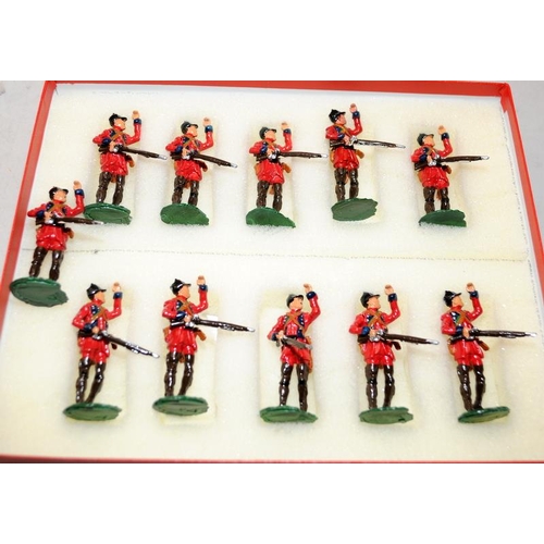 146 - Good Soldiers die-cast figures:British Light Infantry French Canadian Wars 1756-1763. 11 figures