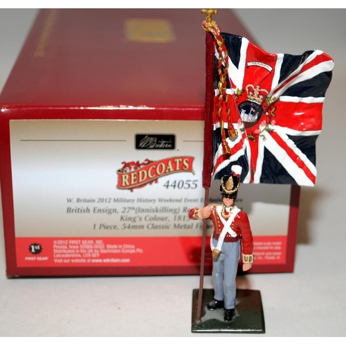 149 - Britain's Redcoats British Ensign 27th Inniskilling Regiment of Foot, Kings Colour 1815. 2012 Milita... 