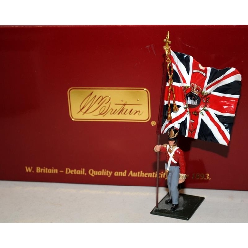 160 - Britain's Redcoats British Ensign 27th Inniskilling Regiment of Foot, Kings Colour 1815. 2012 Milita... 