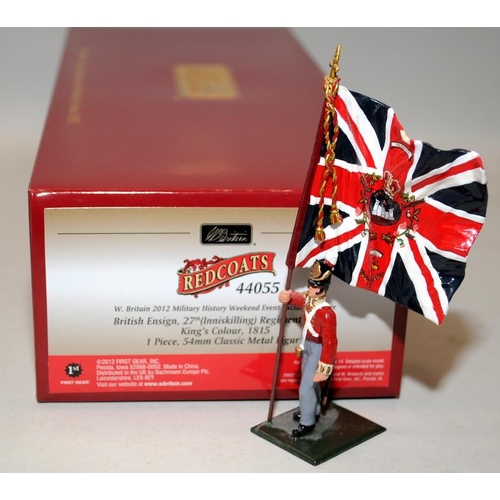 160 - Britain's Redcoats British Ensign 27th Inniskilling Regiment of Foot, Kings Colour 1815. 2012 Milita... 