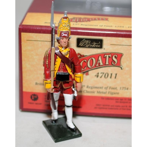 154 - Britain's Redcoats: British Grenadier Officer 1754-1763 ref:47011 c/w Drum Major 2nd Coldstream 1815... 