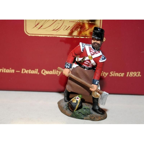 163 - Britain's Napoleonic Wars club exclusive figures: 3 x 17910C French Flank Company Sapper, Waterloo 1... 