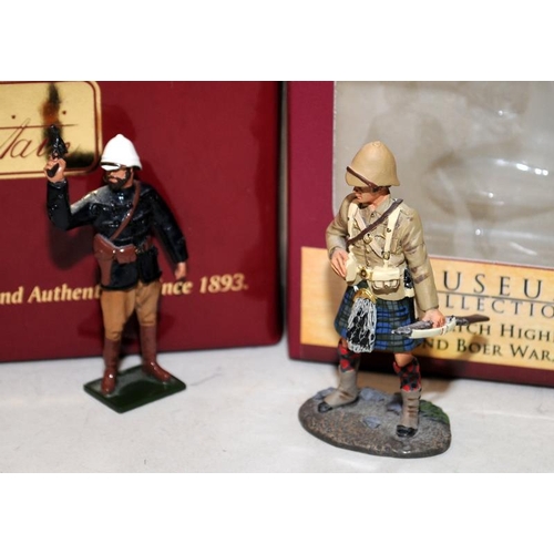 166 - Britain's Museum Collection 10006 Black Watch Highlander, 2nd Boer War 1899 c/w Zulu War British 24t... 