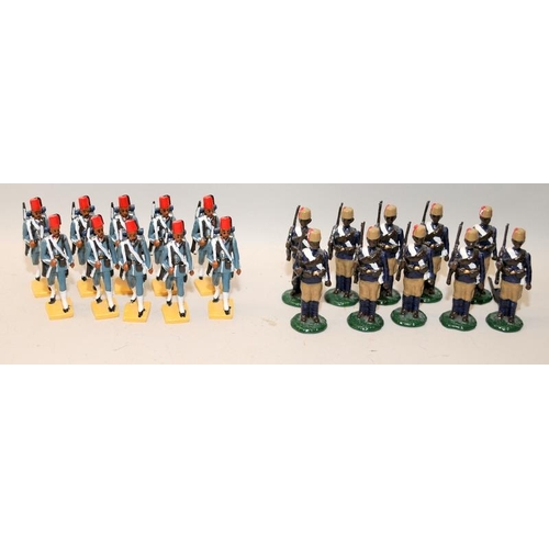 172 - Good Soldiers die-cast figures: 1890's Sudan 10 x British Sudanese Infantry c/w 10 x Good Soldiers E... 