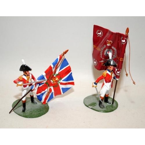 169 - Good Soldiers die-cast figures: Napoleonic era British Marines x 10. Maker unknown British officers ... 