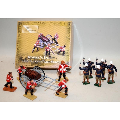 181 - Britain's Rorke's Drift - The Water Cart Sortie, boxed ref:00258. Not all figures original to set, c... 