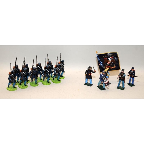 182 - Good Soldiers die-cast figures: American Civil War Black Infantry Soldiers x 10 c/w Tradition set 90... 