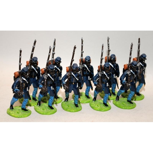 182 - Good Soldiers die-cast figures: American Civil War Black Infantry Soldiers x 10 c/w Tradition set 90... 