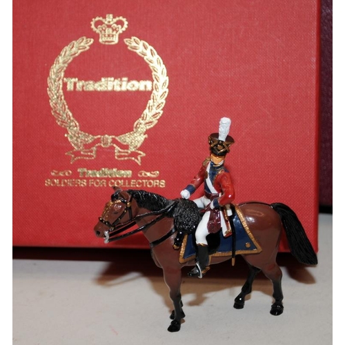 186 - Tradition toy soldiers British Mounted Field Officer Infantry of the Line 1812 ref:BIM. Boxed. Basti... 