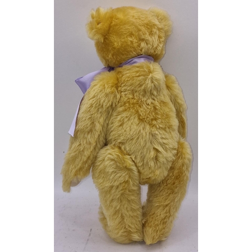 297 - Steiff limited edition 3841/4000 British Collector's Teddy Bear 2001 brass 45cm. Boxed with certific... 