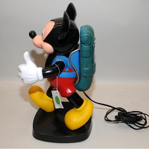 275 - Vintage novelty Mickey Mouse telephone by Tele Concept. In original box