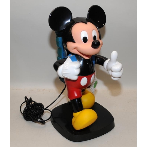 275 - Vintage novelty Mickey Mouse telephone by Tele Concept. In original box