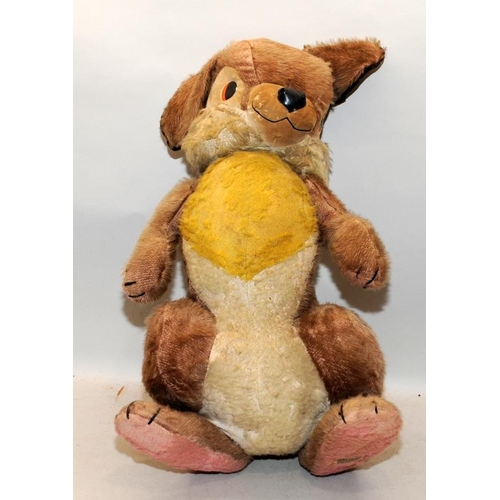 283 - Vintage large 'Thumper' from Disney's Bambi soft toy. Merrythought label to underside of foot. Appro... 