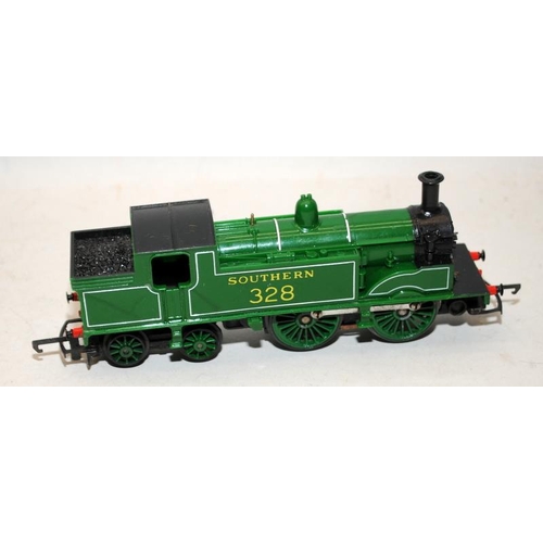 103A - Hornby OO gauge Class M7 Tank Southern Railways Green No.328 ref:R754. Recently professionally refur... 