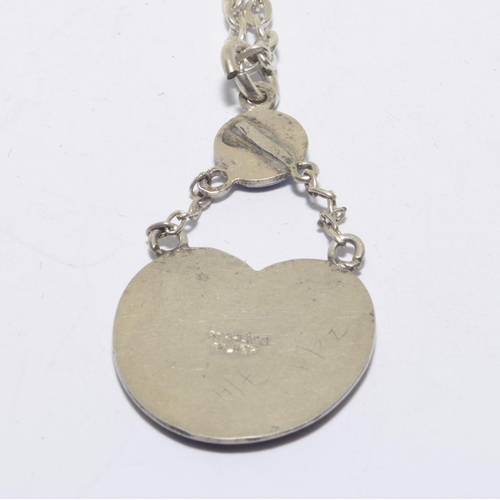 925 silver Enamel pendant necklace