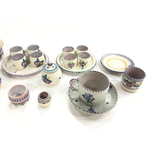 102 - Poole Pottery quantity of traditional to include AQ egg set, WL pattern bowl, TI egg cup set plus ot... 