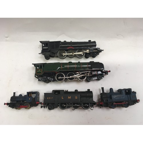 91 - 5 mixed OO gauge steam engines