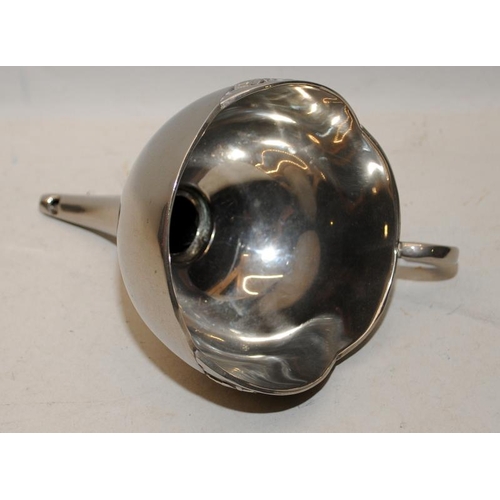 92 - Vintage silver plated wine decanter funnel
