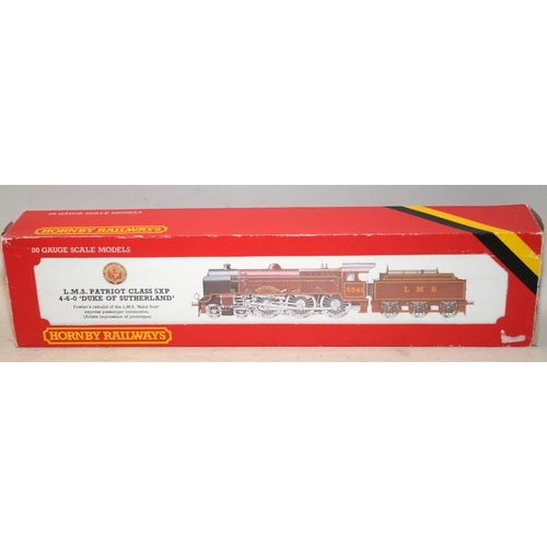 188 - Hornby OO gauge LMS Patriot Class Duke of Sutherland ref:R357. Boxed