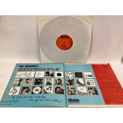 42 - VERY RARE PSYCH - THE DEVIANTS VINYL LP 'DISPOSABLE'. Found here on Stable Rcords SLP 7001 with matr... 