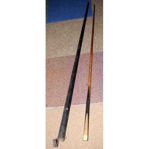 1 - Very rare early Joe Davis Billiards cue: the Joe Davis Champion Cue Record Break 980. Joe Davis endo... 