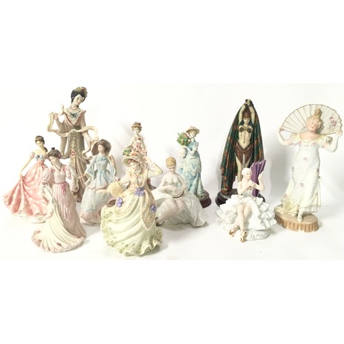 60 - A mixed collection of Leonardo Collection and other Porcelain/Ceramic Figures.