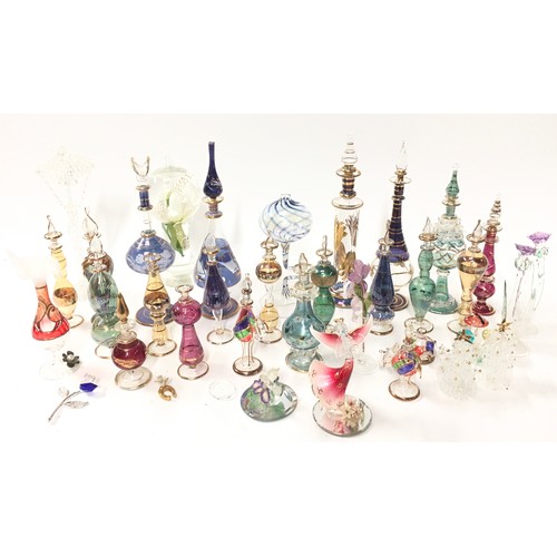 64 - Collection of glass Perfume Bottles