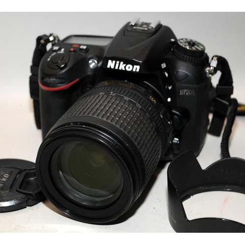 2 - Nikon D7200 DSLR camera with fitted Nikon DX AF-S 
3.5-5.6 18-105mm lens. No battery or charger (Ref... 