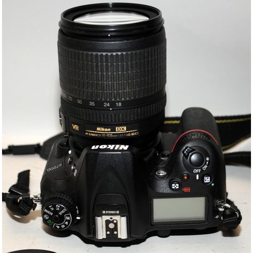 2 - Nikon D7200 DSLR camera with fitted Nikon DX AF-S 
3.5-5.6 18-105mm lens. No battery or charger (Ref... 