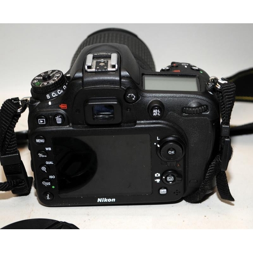 2 - Nikon D7200 DSLR camera with fitted Nikon DX AF-S 
3.5-5.6 18-105mm lens. No battery or charger (Ref... 