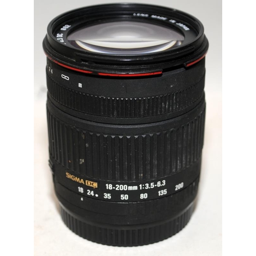 83 - Sigma 18-200mm 1:3.5-6.3 zoom lens. Canon AF fit